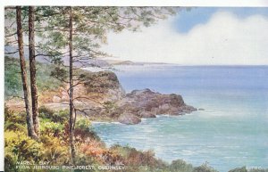 Channel Islands Postcard - Marble Bay from Jerbourg Pine Forest - Guernsey DR250