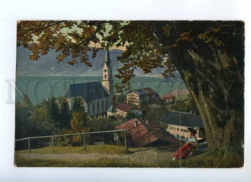 240855 Germany SCHLIERSEE Cathedral View Vintage postcard