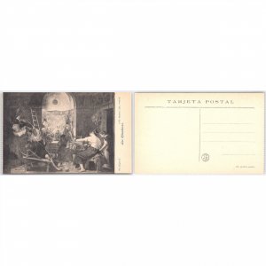 Postcard Las Hilanderas Velázquez Museo del Prado Madrid Art