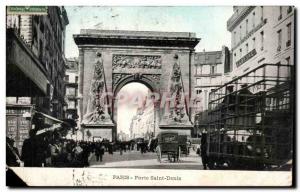 Old Postcard Paris Porte Saint Denis