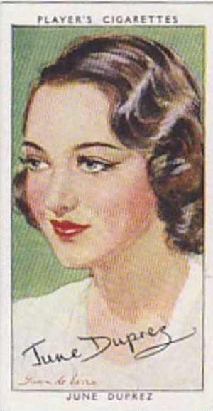 Players Cigarette Cards Film Stars Third Series No 2 June Duprez