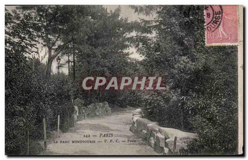 Old Postcard Paris Parc Montsouris