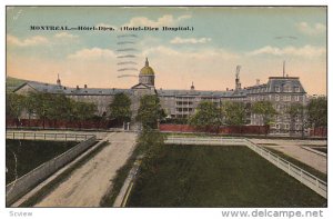 Hotel-Dieu Hospital, Montreal, Quebec, Canada, PU-1918