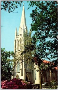 1961 St. John's Episcopal Church Savannah Georgia GA Gothic Posted Postcard