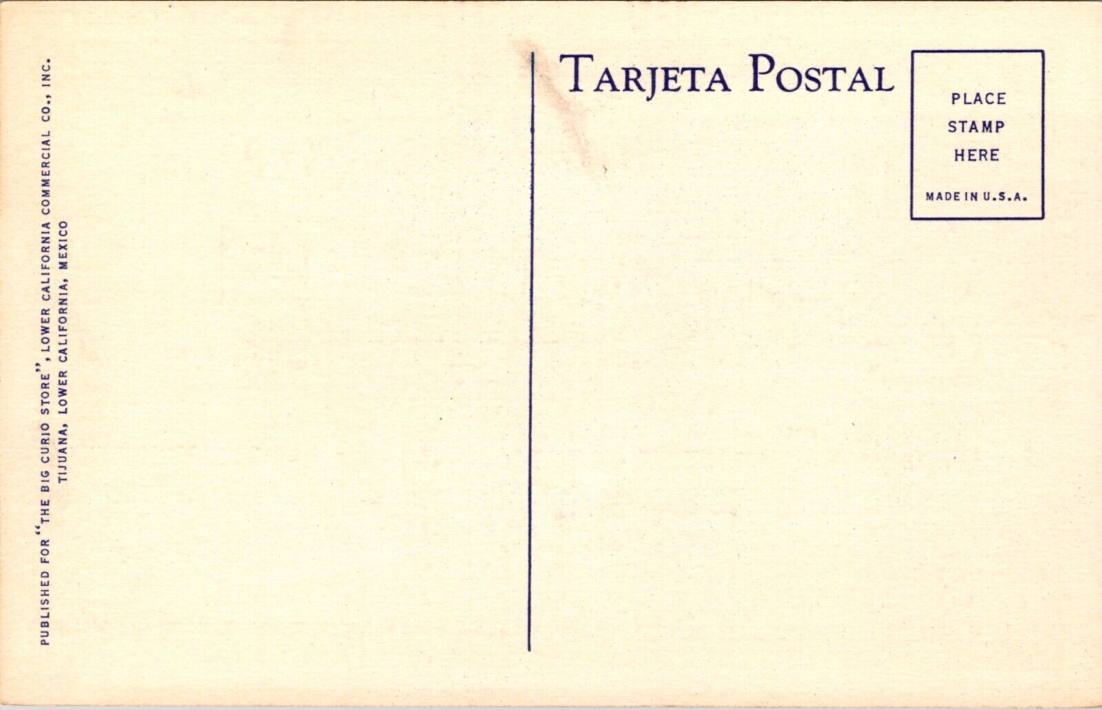 Linen Postcard Mexicali Beer Hall, The Longest Bar In The World