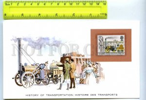 255182 Great Britain train Stephensons rocket  mint stamp