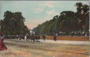 London Postcard - Horses in Rotten Row, Hyde Park RS33786