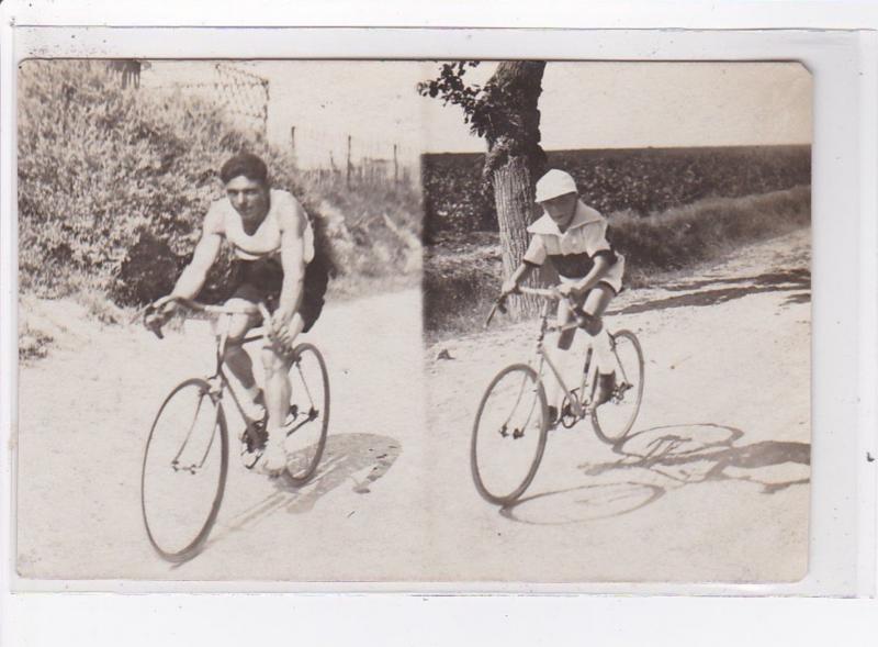 Carte photo de la course des Trois Sports Perpignan - Canet plage en 1926 - b...