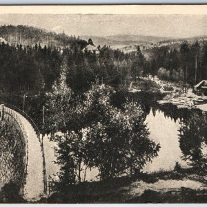 c1940s Karpacz, Poland Wodospad Waterfall Kamienczyka Rare View Litho Photo A206