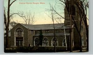 Bangor ME Church c1910 Postcard