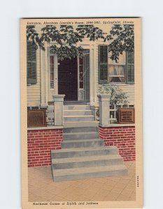 Postcard Entrance, Abraham Lincoln's Home, Springfield, Illinois