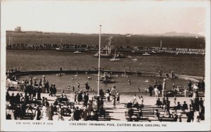 Australia Children's Swimming Pool Eastern Beach Geelong Victoria RPPC C128