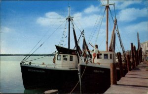 Marathon Florida FL Shrimp Fleet Boats STONINGTON & OCEAN MAID c1950s-60s PC