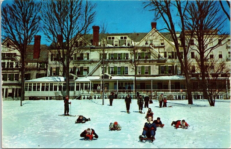 Northfield Hotel Streetview East Northfield Mass Chrome Cancel WOB Postcard 