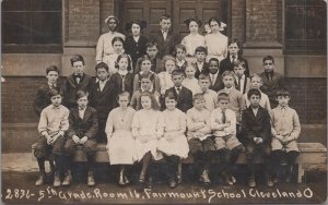 RPPC Postcard 5th Grade Room 16 Fairmount School Cleveland OH Integrated Class