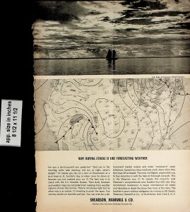 1962 Shearson, Hammill & Co Buying Stocks Weather Vintage Print Ad 6591