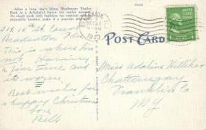 BRADENTON FL TRAILER PARK 1943 VINTAGE POSTCARD