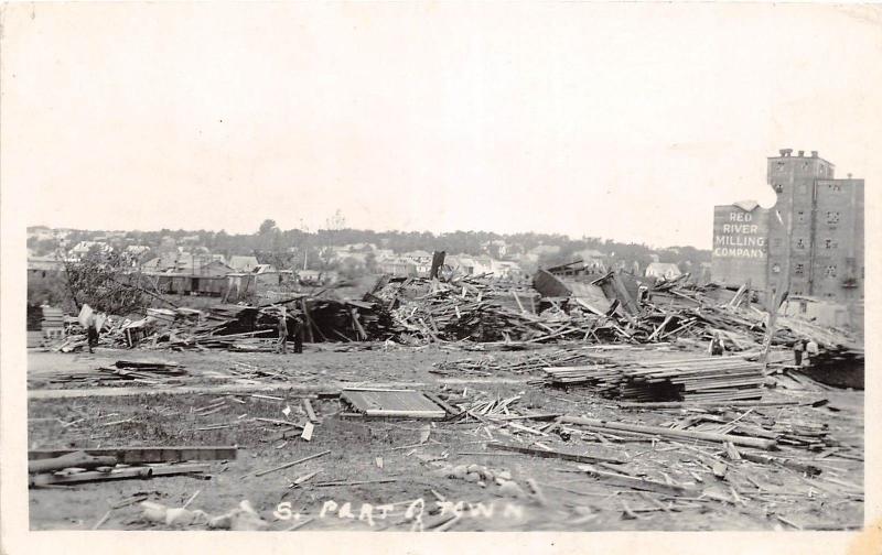 D34/ Fergus Falls Minnesota Mn Real Photo RPPC Postcard 1919 Tornado Disaster