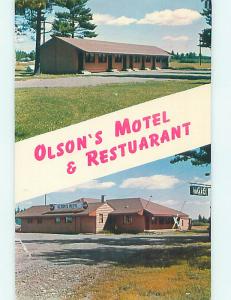 Pre-1980 OLSONS MOTEL Carlton Minnesota MN M4326