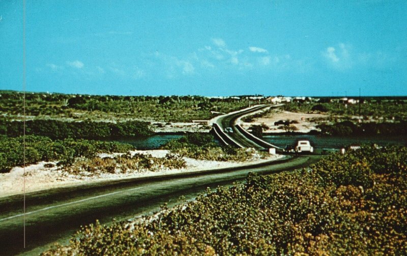Vintage Postcard Spanish Lagoon Aruba The Netherlands