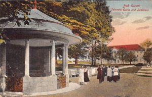 L264 Germany 1925 Bad Eilsen Schwefel-Quelle und Badehaus Pavilion postcard