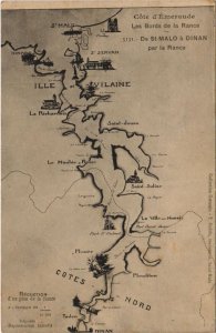 CPA De Saint-Malo a Dinan par la Rance - Map (1251158)