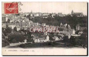 Old Postcard Fougeres General view