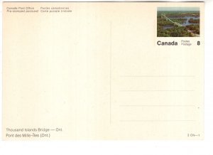 Thousand Islands Bridge, Ontario, Postal Stationery Canada