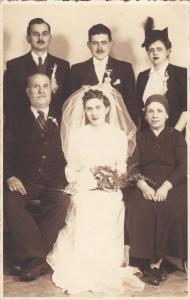 EASTERN EUROPE 1942 WEDDING MARRIAGE PHOTOGRAPHY BRIDE & GROOM