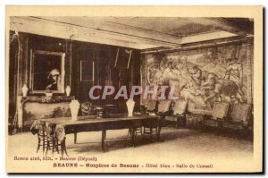 Old Postcard Hospices de Beaune Hotel Dieu Boardroom