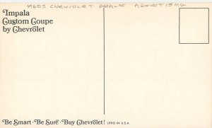Postcard 1960s Chevrolet Dealer advertising Impala Custom Coupe 23-5098