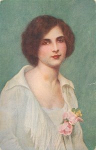 Romantic woman portrait Courtois Summer