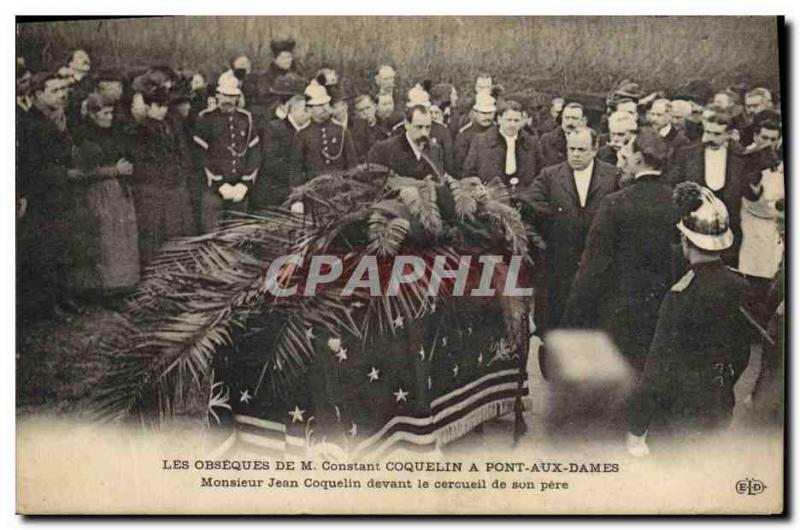 Old Postcard Death Funerals The funerals of M Constant Coquelin Pont aux Dames