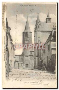 Postcard Chatillon Coligny Old Church sixteenth Century