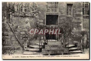 Old Postcard The Garden of Martyrs Escaller This is the largest number of pri...