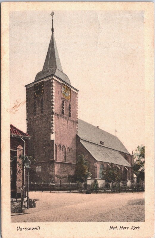 Netherlands Varsseveld Kerk Vintage Postcard 04.14 