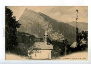 246885 FRANCE Samoens Berouze Criou church Vintage postcard