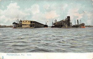 Steamer Docks Pensacola Florida 1907c Tuck postcard