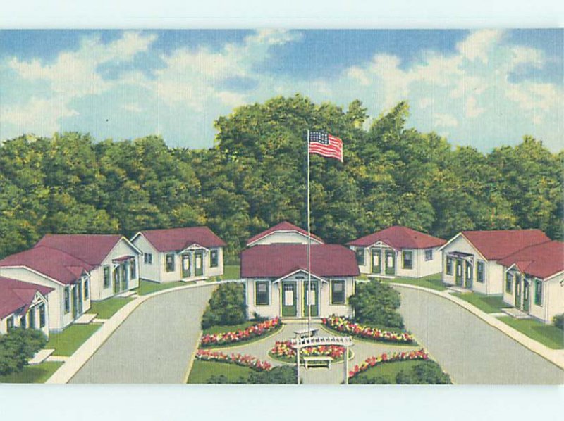 Linen MOTEL SCENE Clare - Near Harrison & Mount Pleasant Michigan MI AD9788