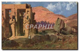 Old Postcard Egypt Egypt Ramesseum at Thebes