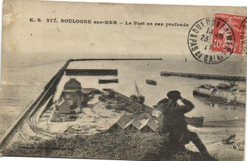 CPA BOULOGNE-sur-MER - Le Post en eau profonde (180784)