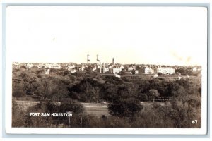 1944 Birds Eye View Fort Sam Houston San Antonio Texas TX RPPC Photo Postcard
