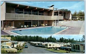 SEATTLE, Washington WA   Roadside BOW LAKE TRAILER TOWN ca 1950s Cars  Postcard