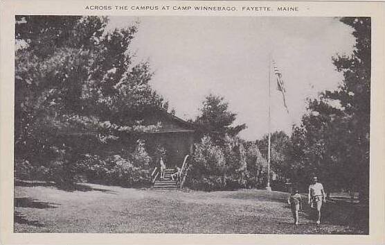 Maine Fayette Across The Campus At Camp Winnebago Artvue