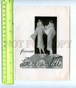 521360 France Advertising Furs fur coat Grunwaldt sale replica antique furniture