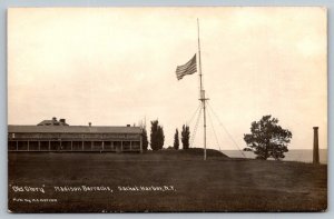 RPPC  Madison Barracks  Sacket Harbor  New York  Real Photo Postcard  c1915