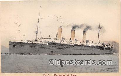 SS Empress of Asia  Ship Postcard Post Card Postcard Post Card SS Empress of ...