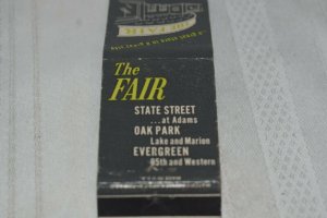 The Fair Grocery Oak Park Chicago Illinois 20 Strike Matchbook Cover