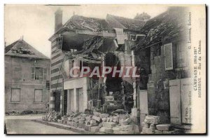 Old Postcard Soissons Kill the castle