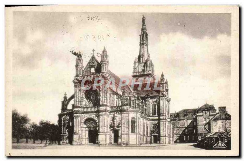 Old Postcard Sainte Anne d & # 39Auray General of the basilica View